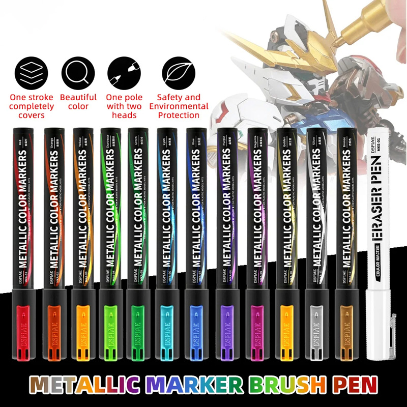 Model Kit Markers - Металлические маркеры-краски для росписи моделей, набор
