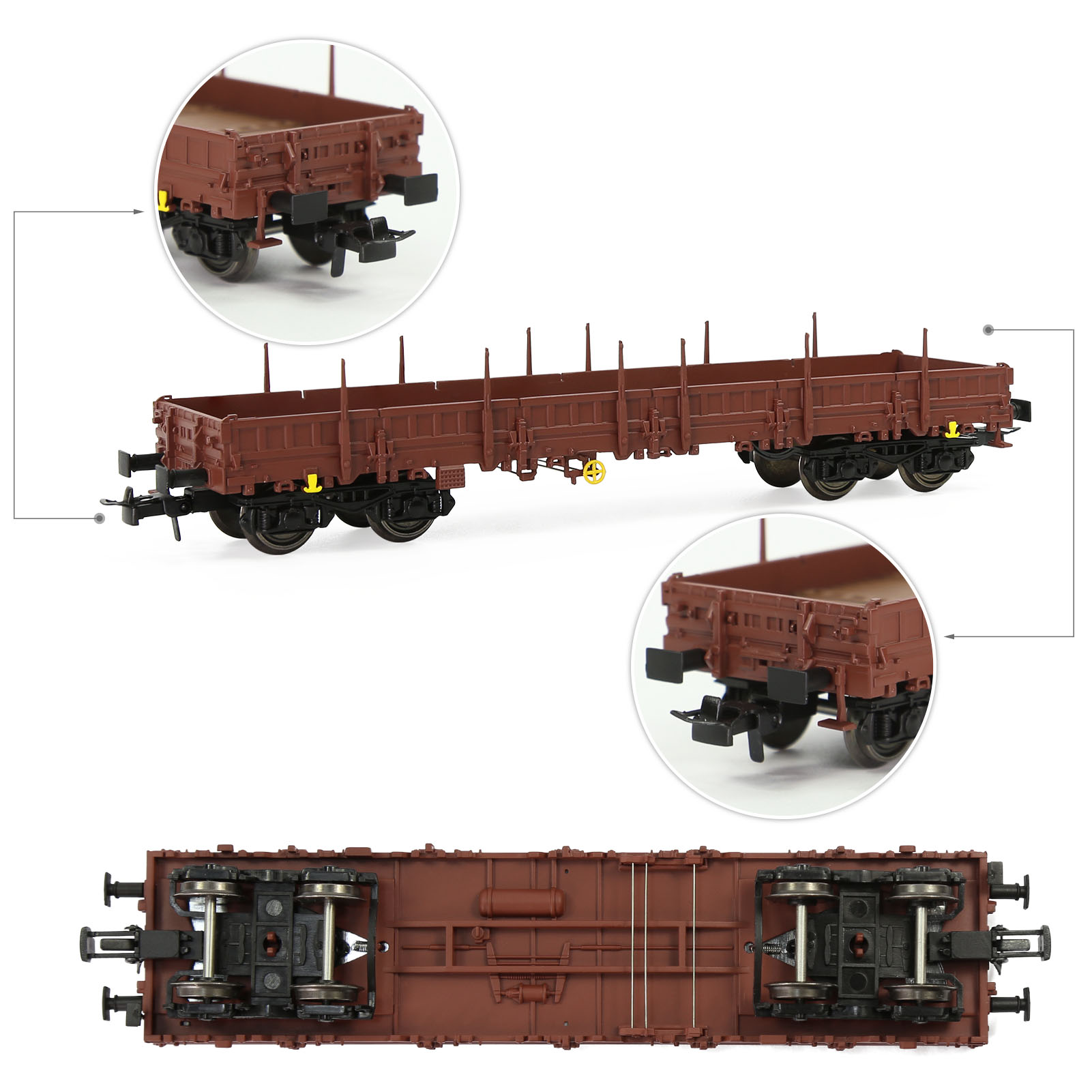 Model Kit Locomotive - 1 единичный поезд Evemodel — окрашенный