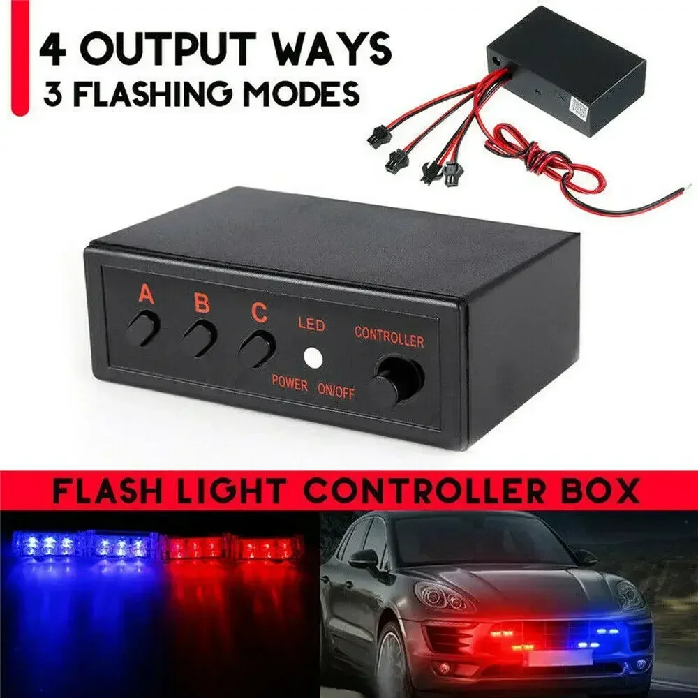 Model Kit Led - 4-сторонняя светодиодная стробоскопическая вспышка, мигалка, контроллер,