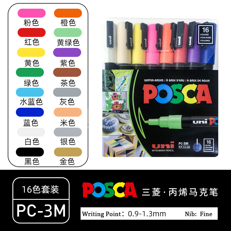 Model Kit Markers - Набор маркеров UNI POSCA, НОВАЯ УПАКОВКА