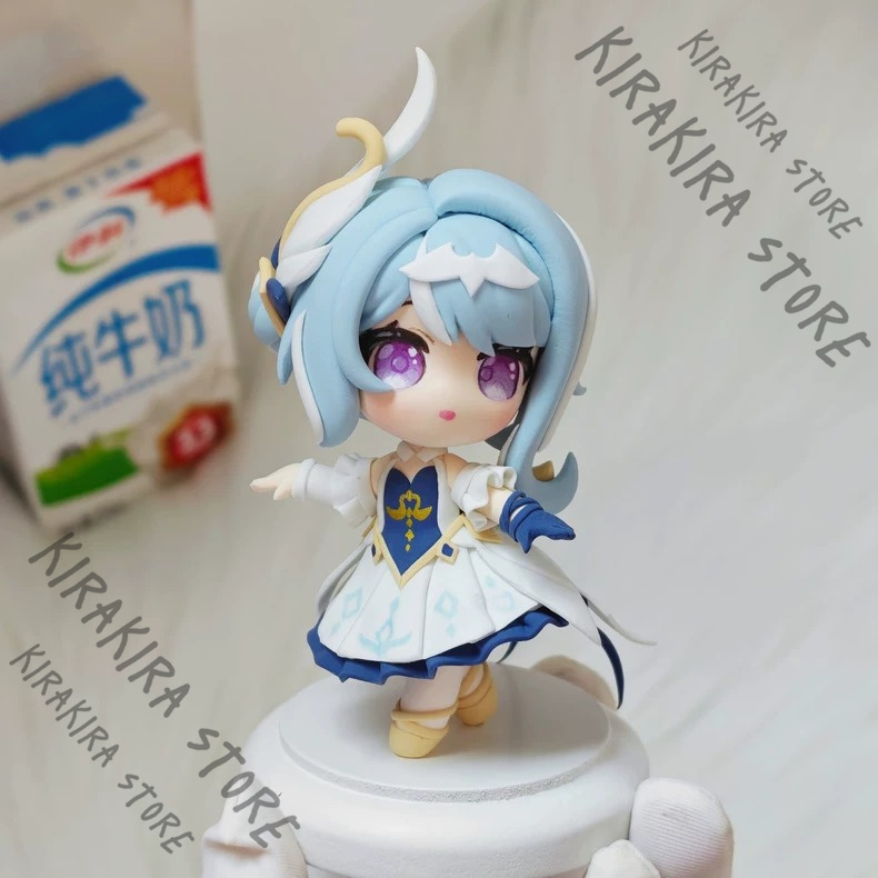 Model Kit Figure - Genshin Impact Odette Q-версия, глиняная статуэтка,