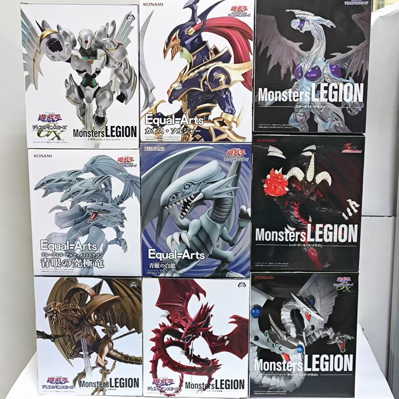 Zeus Model Kit Yugioh - Оригинальный KONAMI Yu-Gi-Oh! Фигурки-модели аниме-персонажей: Красноглазый