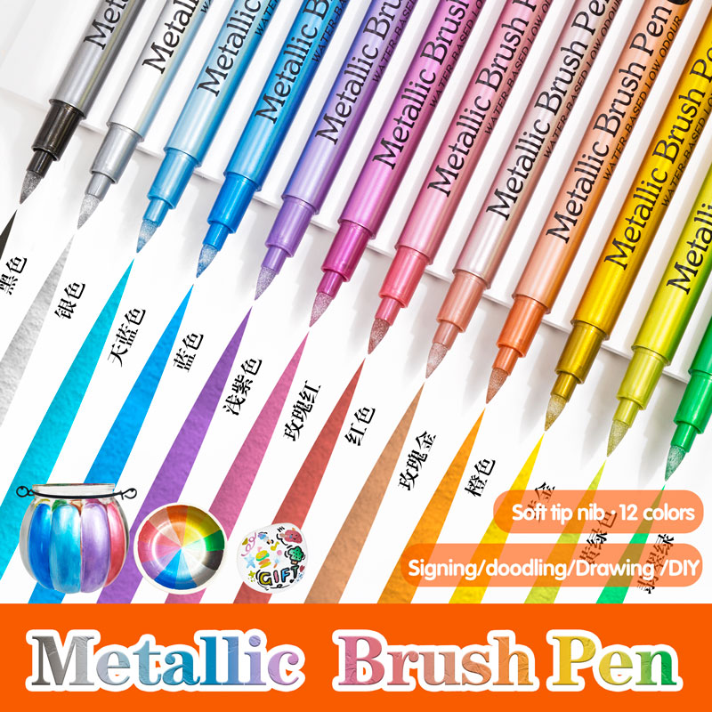 12-цветная кисть, металлическа – обзор и цена Model Kit Markers