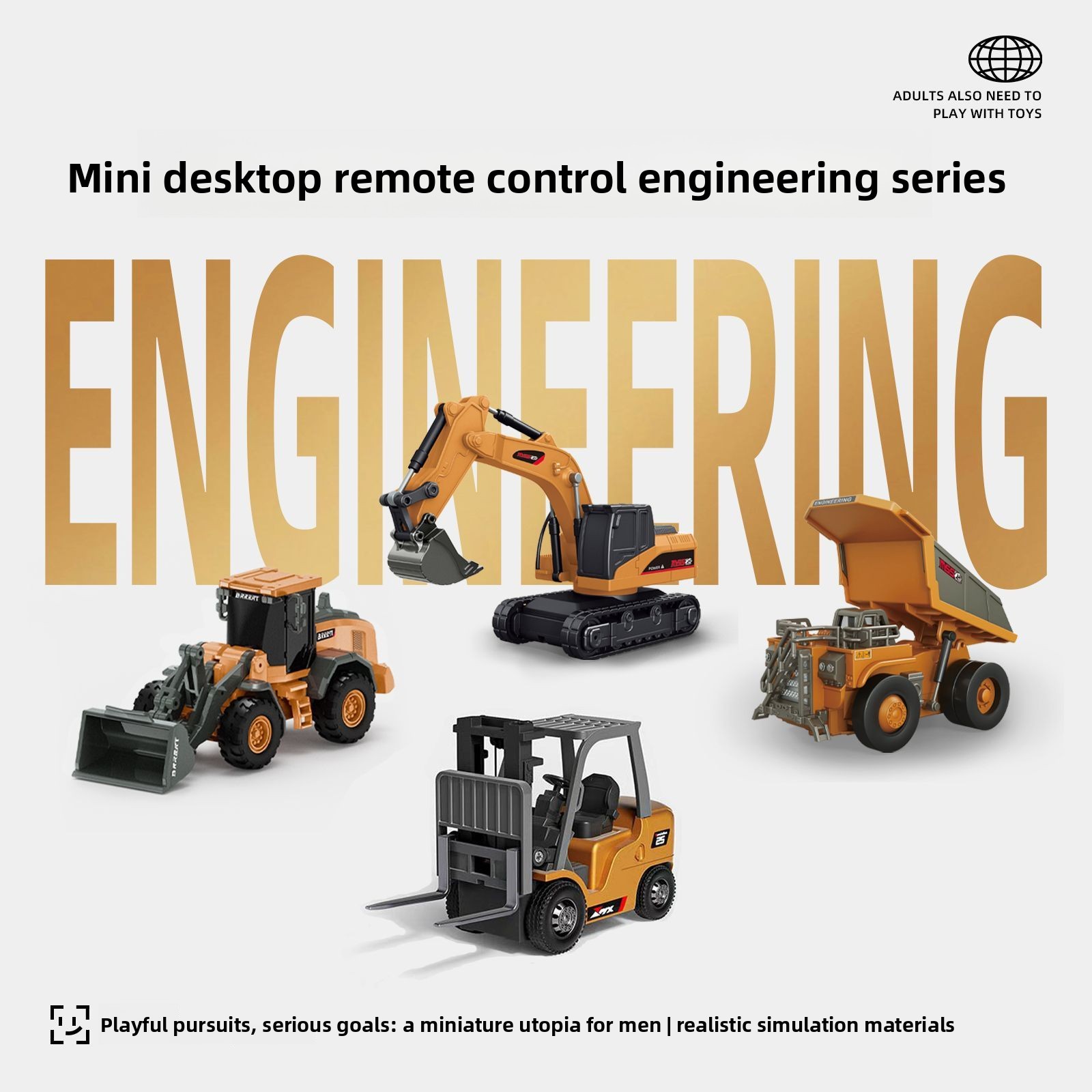 Набор металлических радиоуправ – обзор и цена Model Kit Excavator