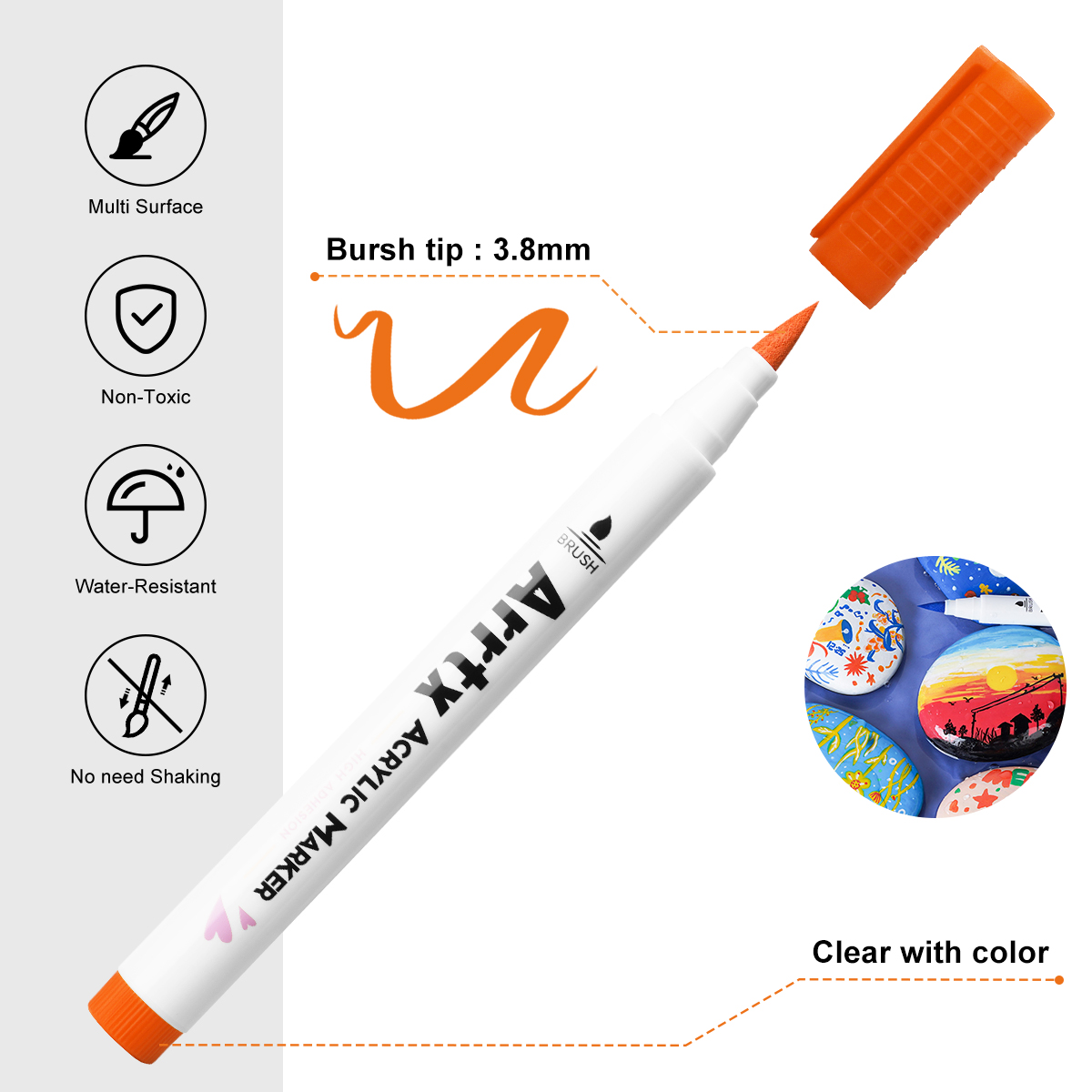 Arrtx 30-цветная акриловая маш – обзор и цена Model Kit Markers